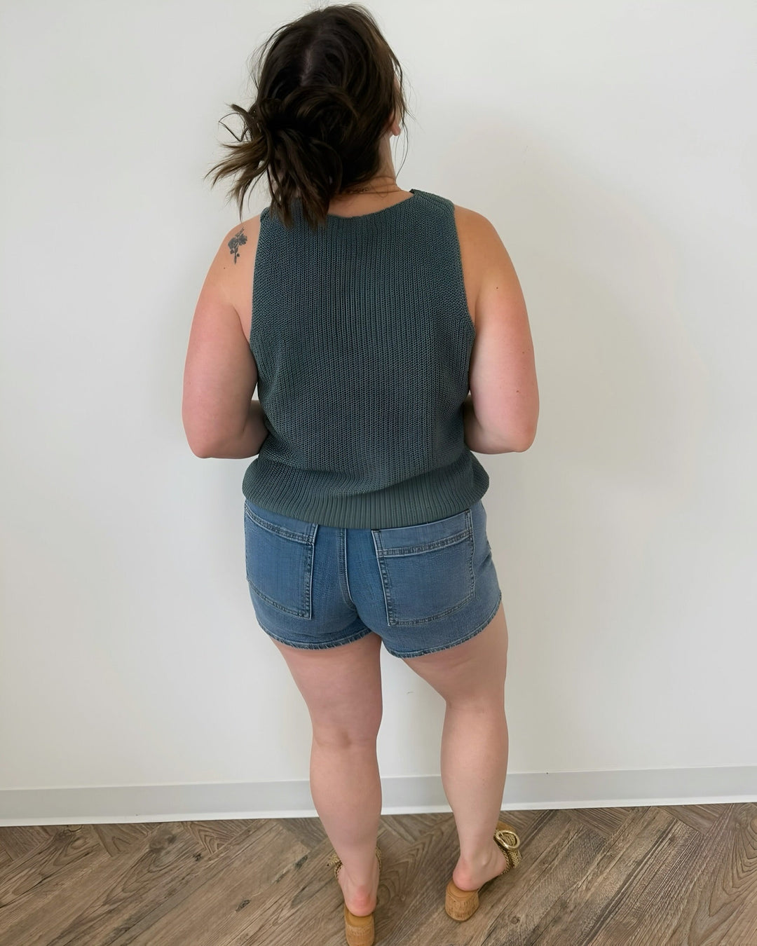 Amaryllis Criss Cross Knit Topknit top