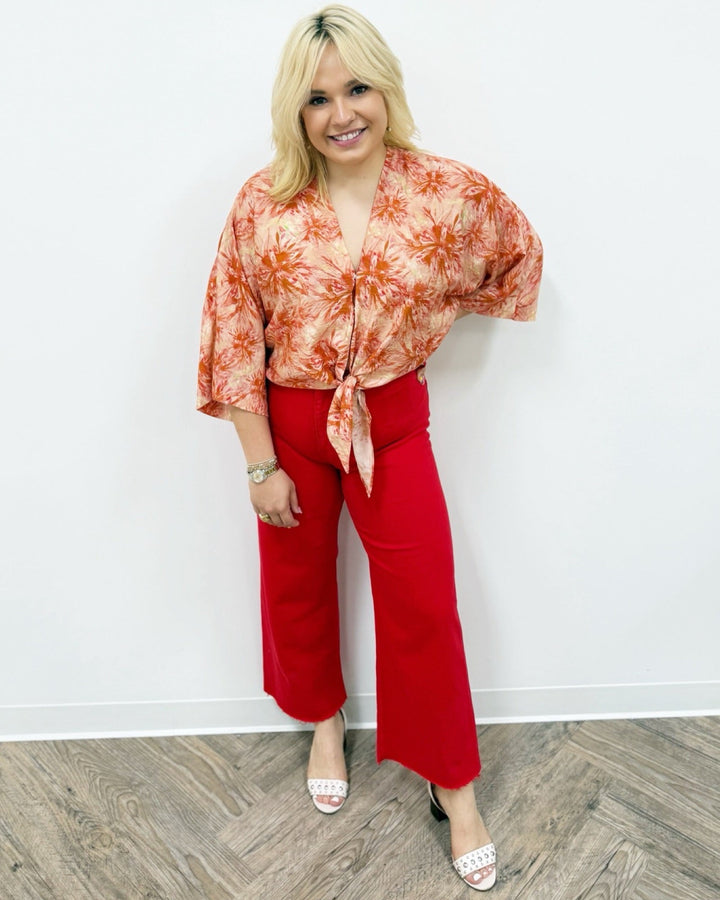 Callahan High Rise Wide Leg Cropped DenimCropped Pant