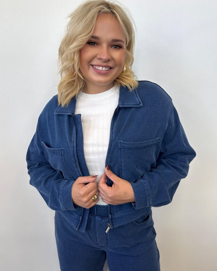 Gail Knit Denim Jacketknit