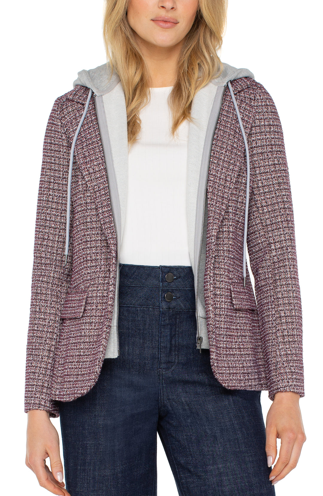 Liverpool boyfriend blazer w/ removeable hood