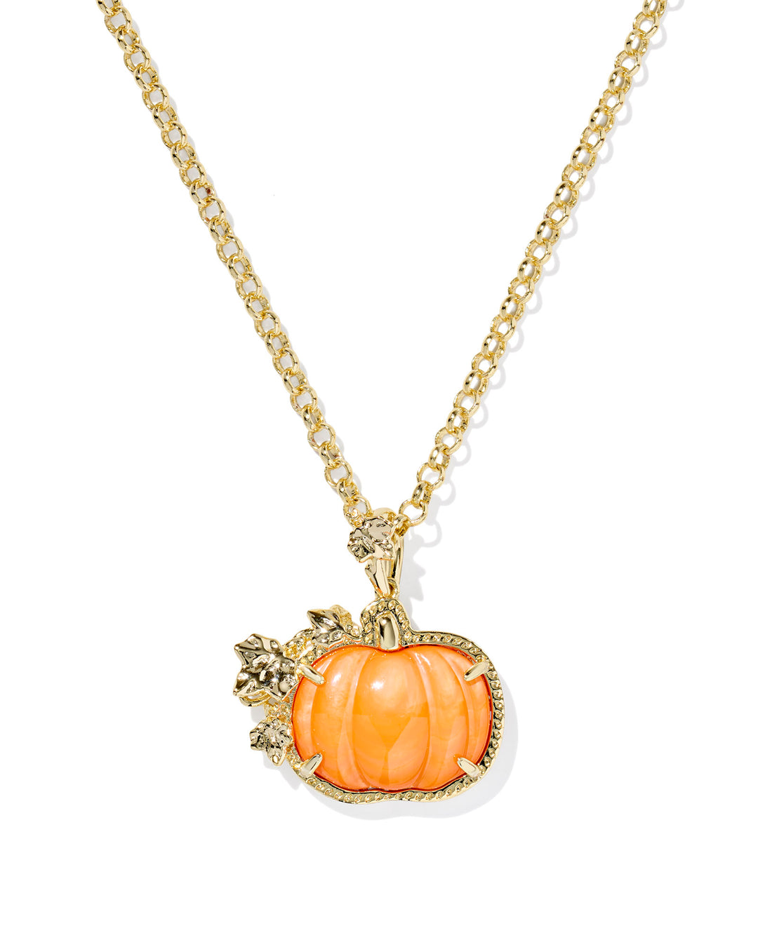 Kendra Scott Pumpkin Pendant Necklace