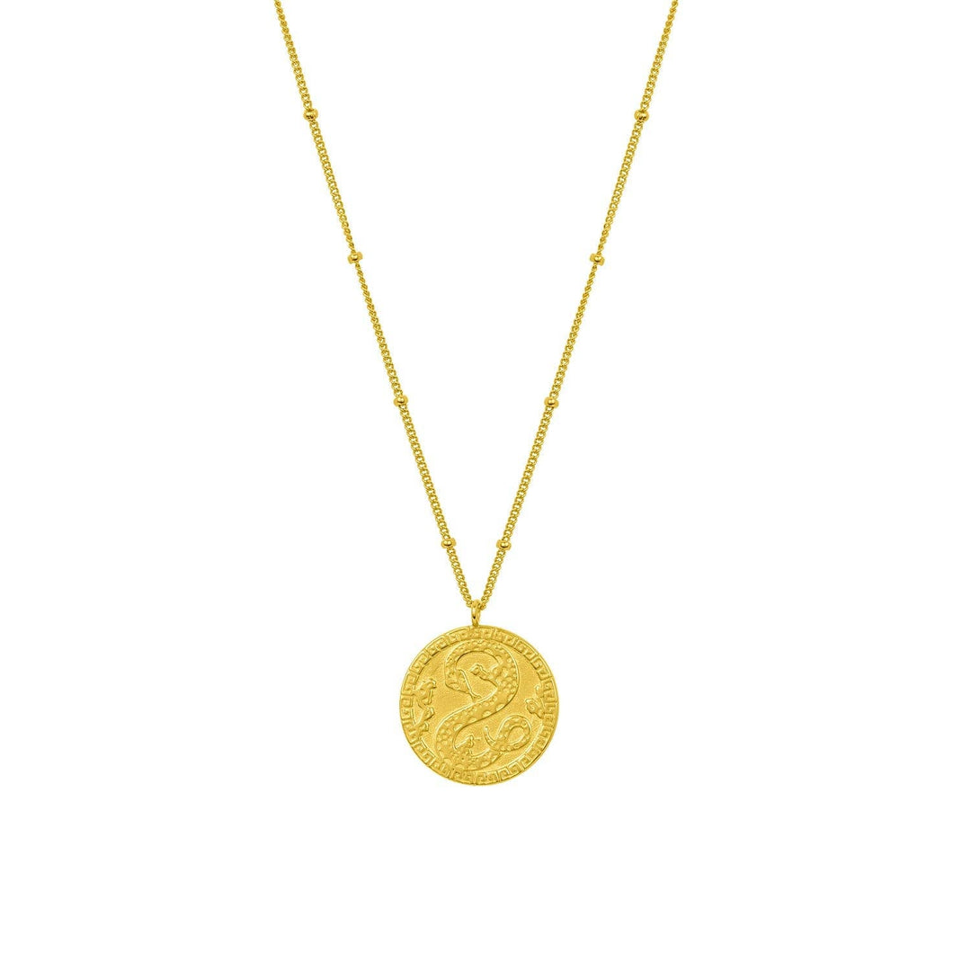 YEAR OF THE SNAKE NECKLACE: GOLDSNAKEN - G