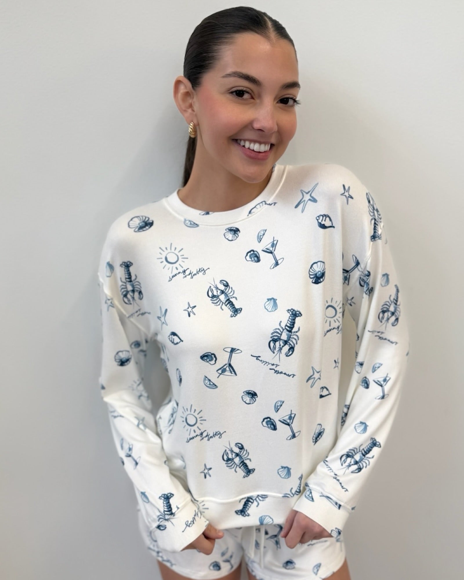トップス SEA LONG SLEEVE TEE Z Supply Lost at Sea Long Sleeve Top – The TLB Boutique