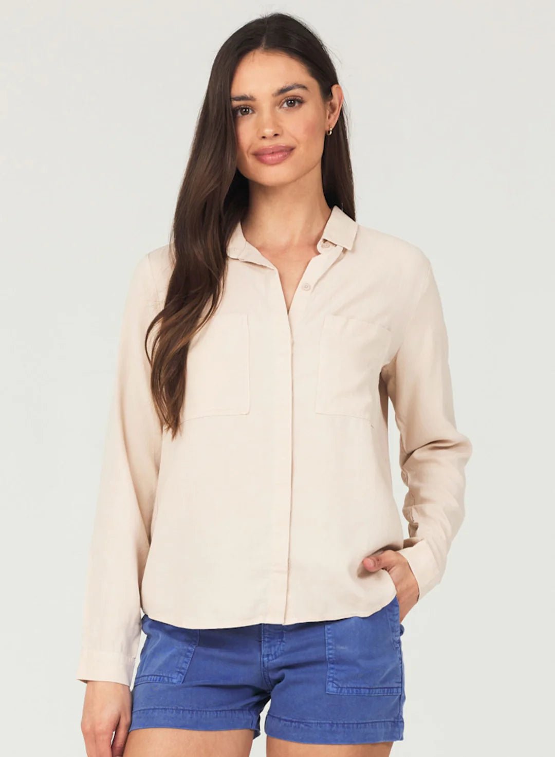 Bella Dahl Two Pocket Classic Button Down