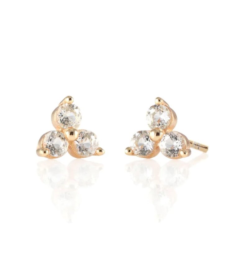 Kris Nations White Topaz Stud EarringsEarring