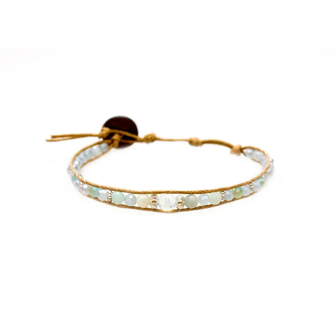 Lotus and Luna Braided stone BraceletsBracelet