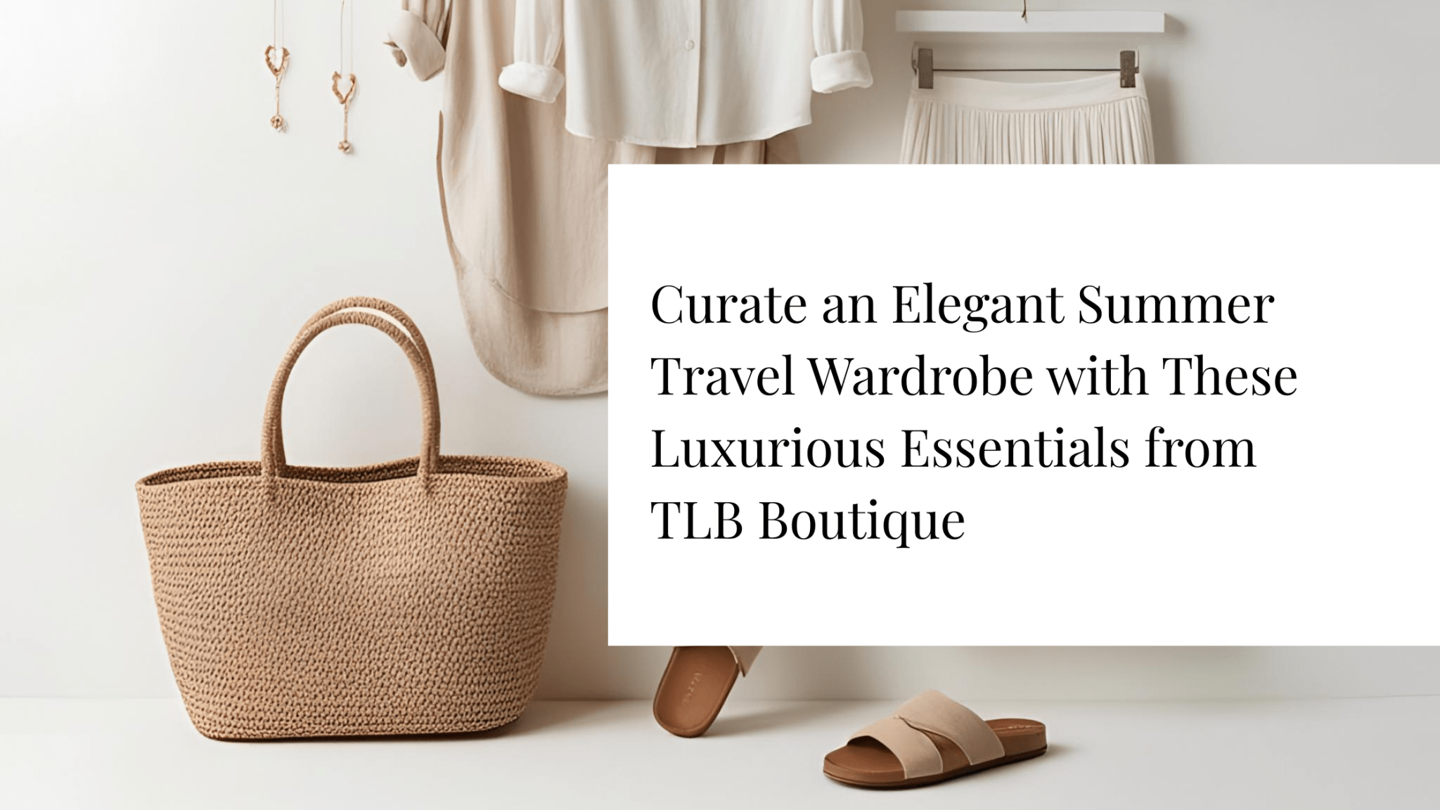 Curate a Cultivated Summer Travel Wardrobe with These Luxurious Essentials from TLB Boutique - The TLB Boutique