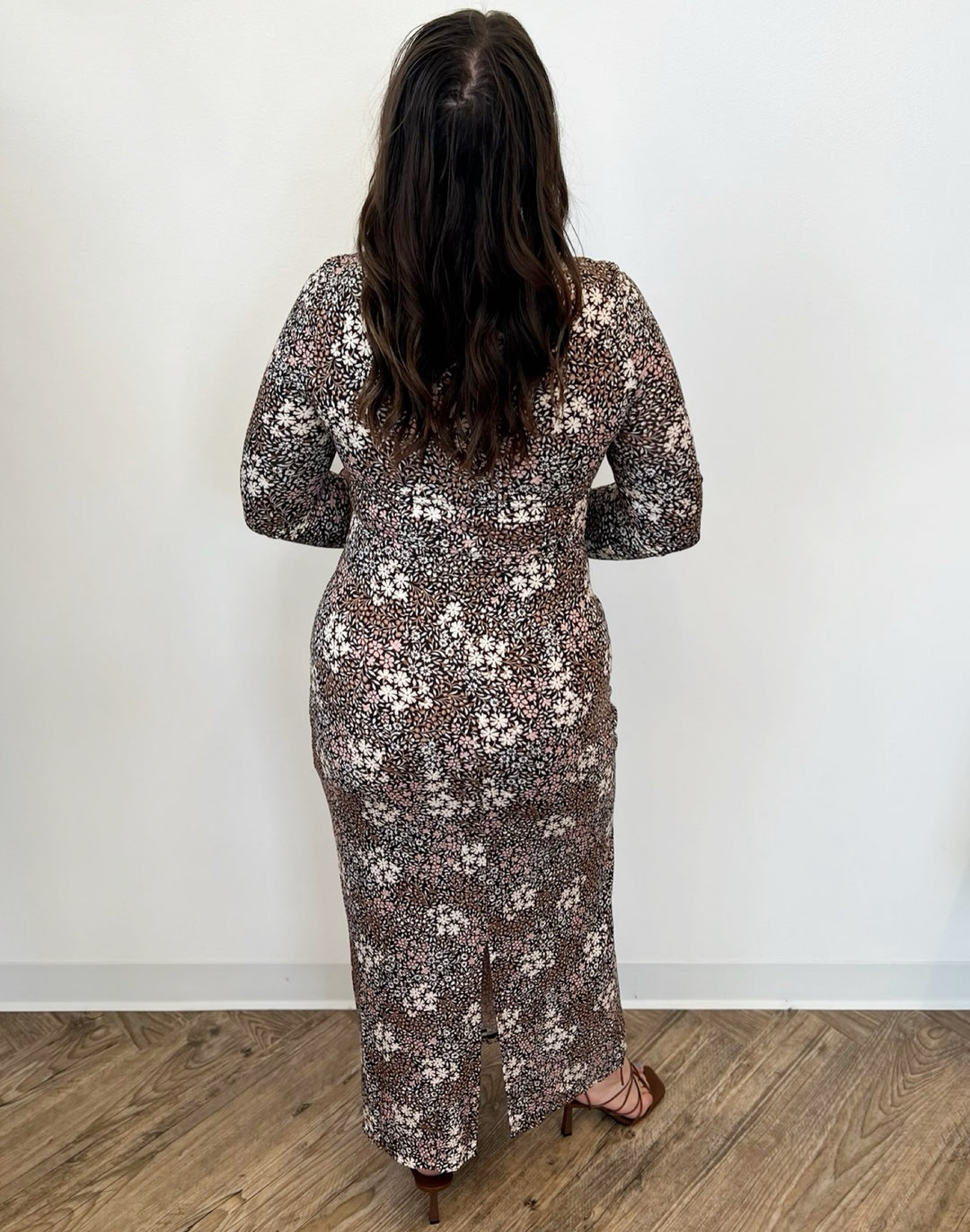 Tatianna Long Sleeve Floral Midi Dress
