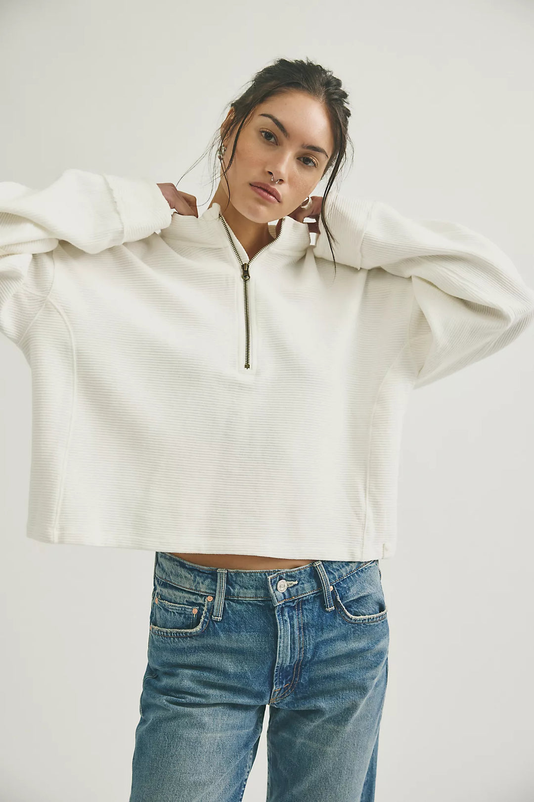 Free People Celeste Quarter Zip