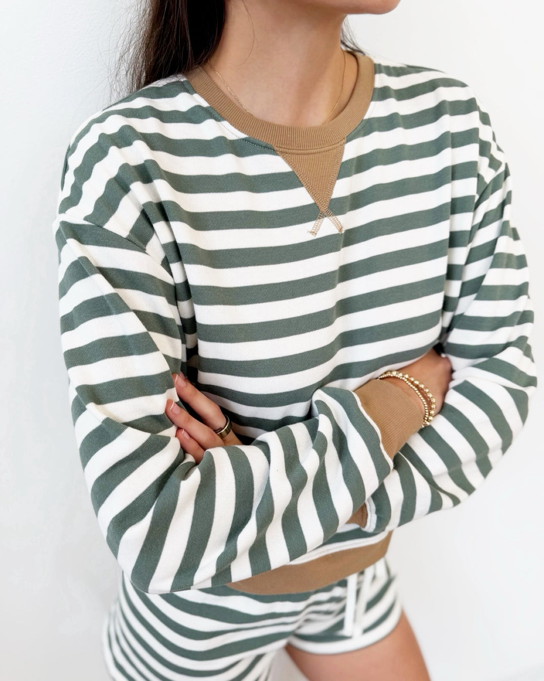Z Supply Low Key Stripe Sweatshirt