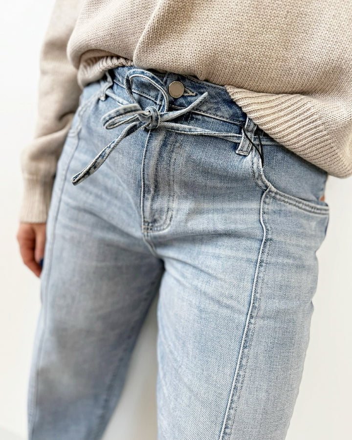 Liverpool Beach Comber with Self Belt 26" Inseam