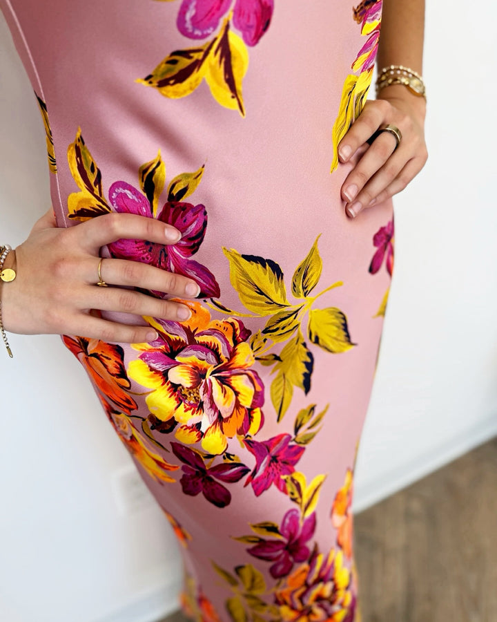 Steve Madden Lara Maxi Dress in Tropical Floral Print