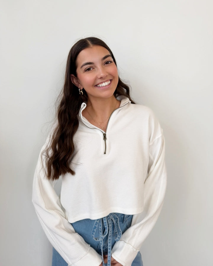 Free People Celeste Quarter Zip
