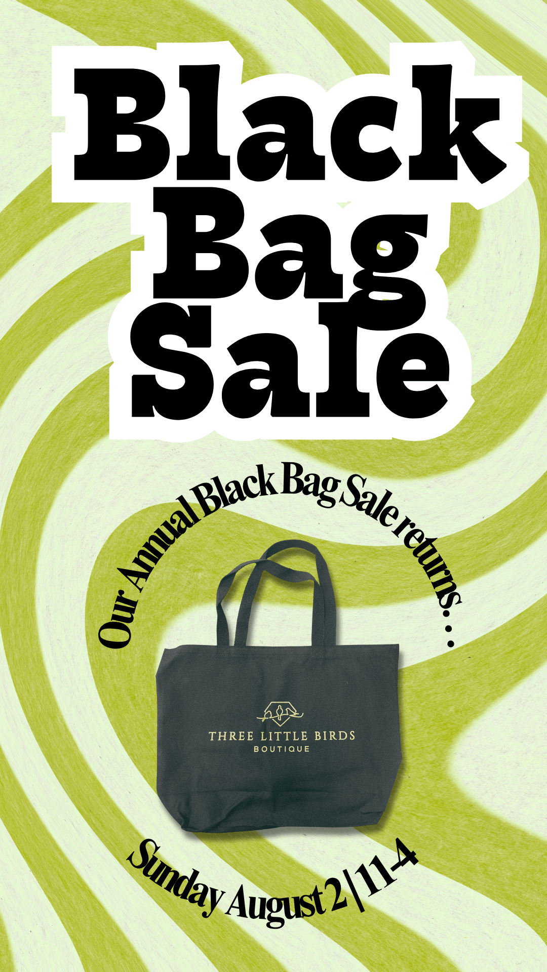 2026 Black Bag Sale Ticket