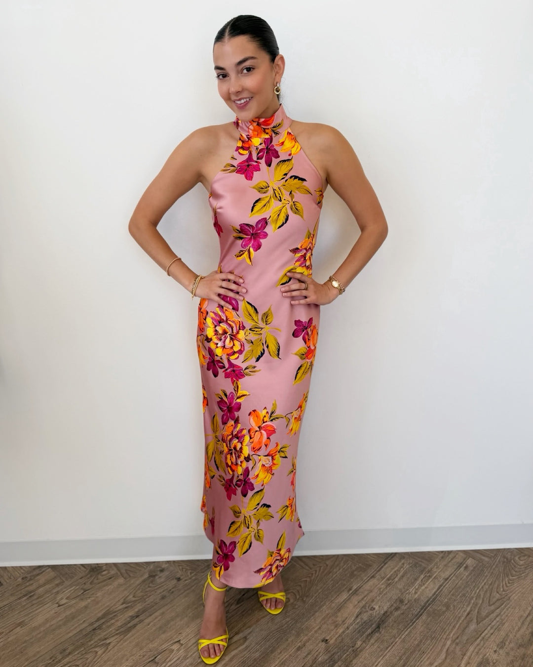 Steve Madden Lara Maxi Dress in Tropical Floral Print