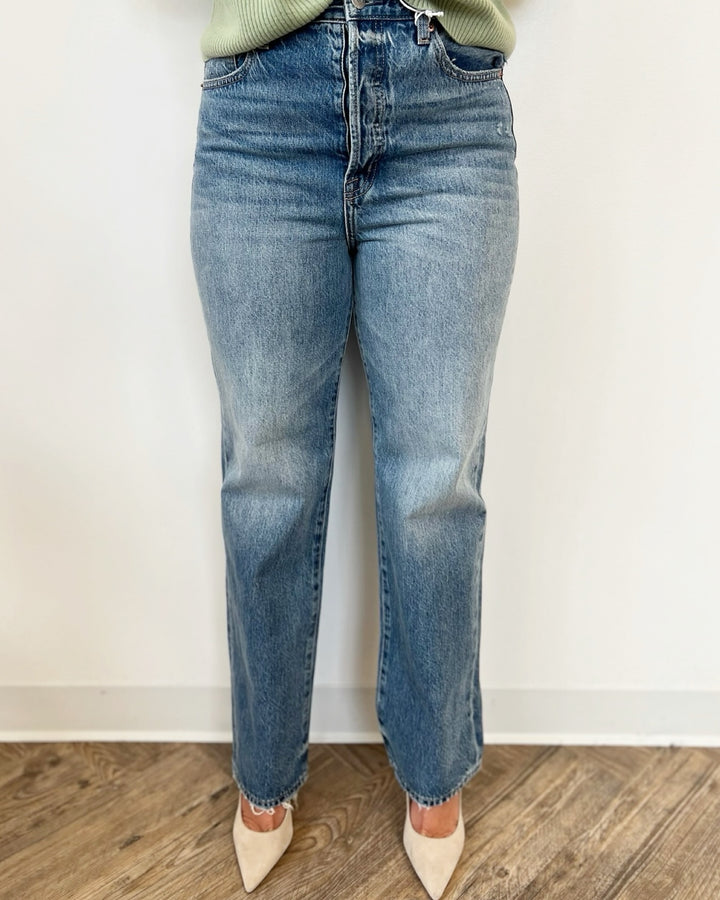 Henson Ultra High Rise Straight Leg Denim
