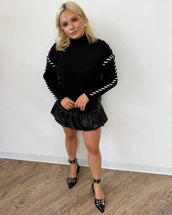 Turner Faux Leather Mini Skirt