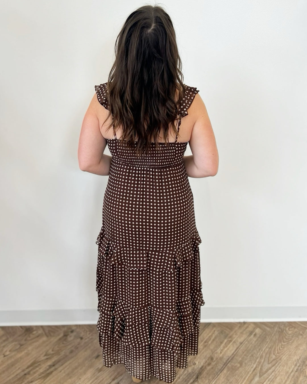 Charlene Polka Dot Tiered Dress