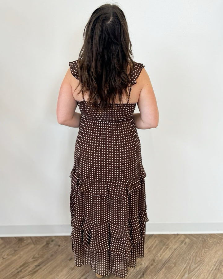 Charlene Polka Dot Tiered Dress