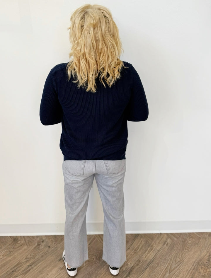Evans Cropped Straight Leg Denim