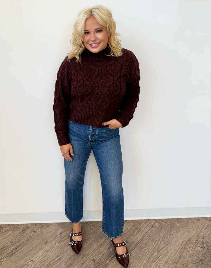 Evans Cropped Straight Leg Denim