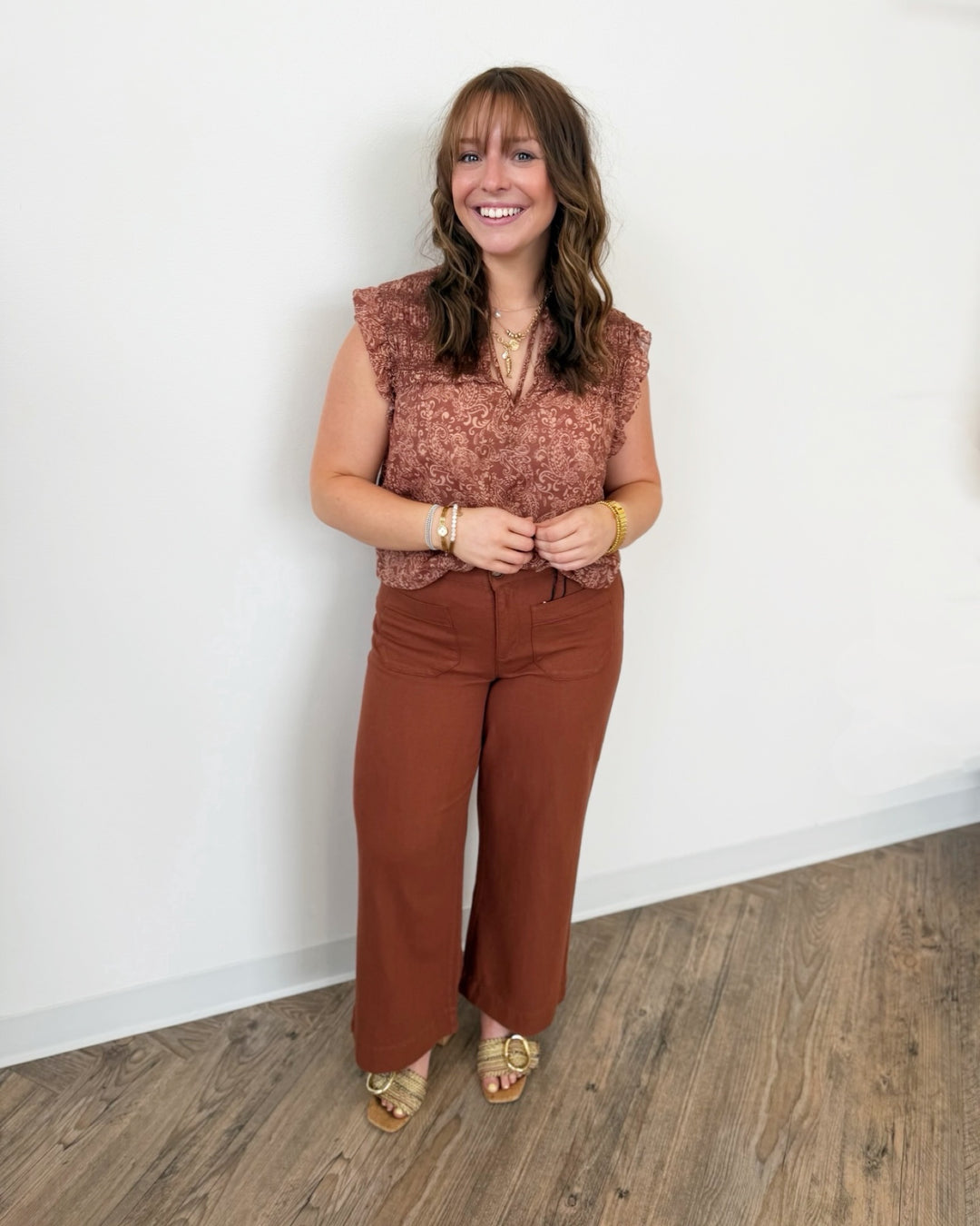 Sanctuary Soft Marine Wide Leg Crop Jeans
