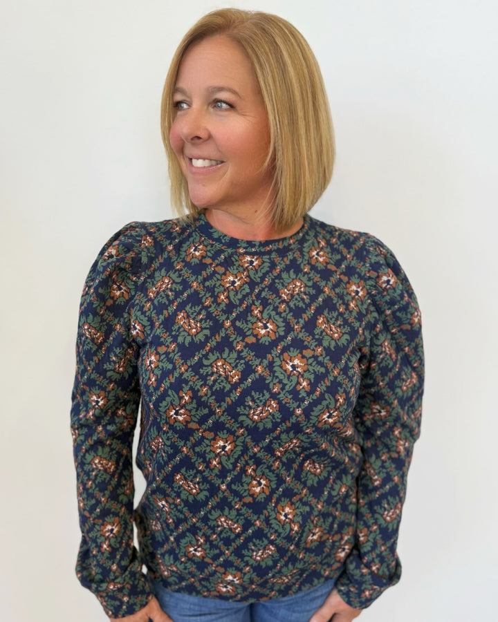 Parta Jacquard Knit Top
