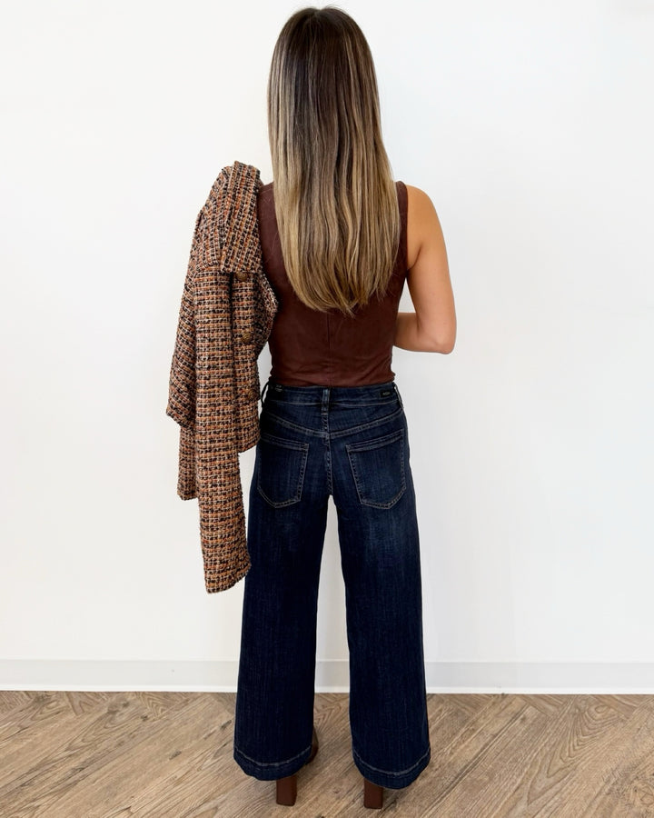 Paullie Suede Bodysuit