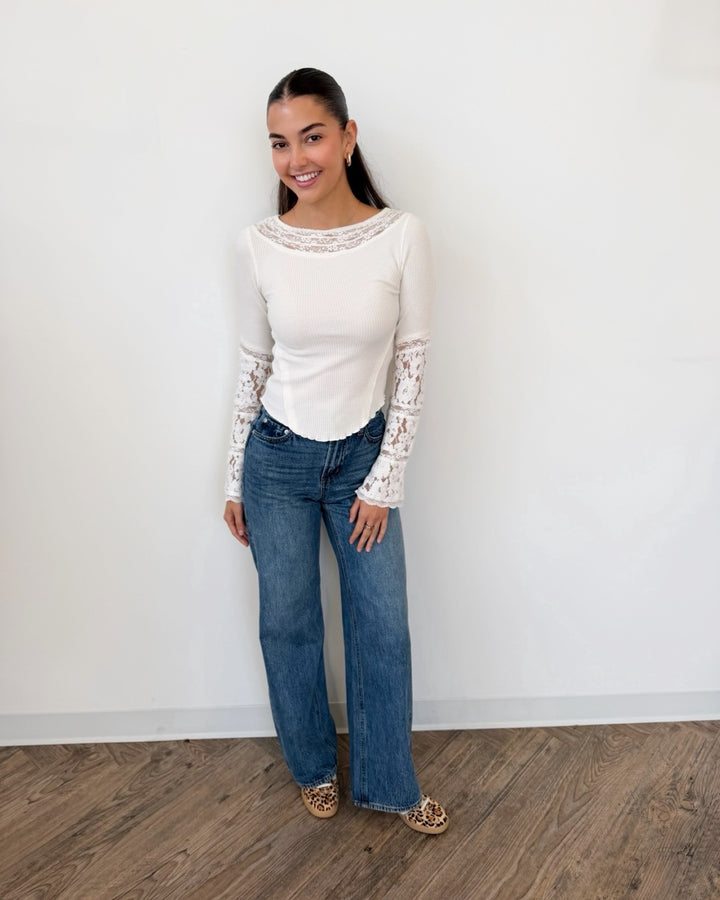 Z Supply Head Turner High Rise Wide Leg Jean