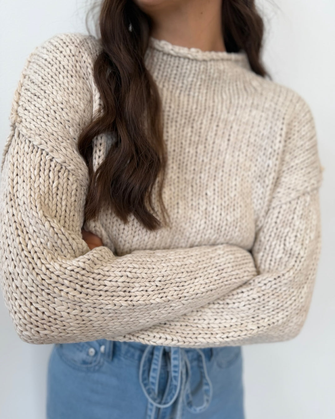 Free People Opal Rollneck Knit Sweater