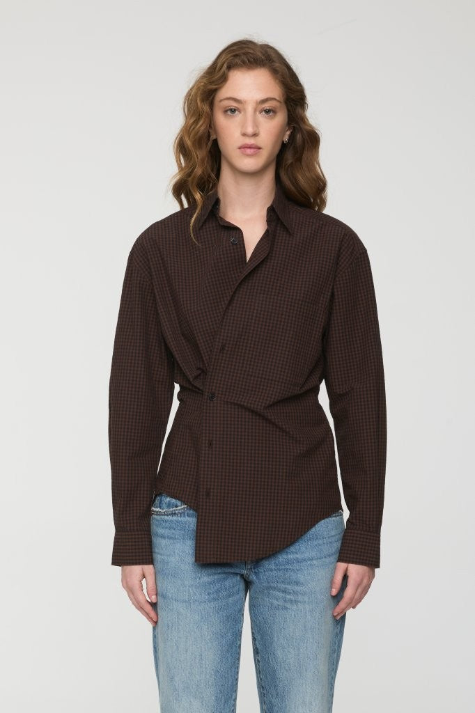 Pistola Mila Long Sleeve Button Down Wrap Top