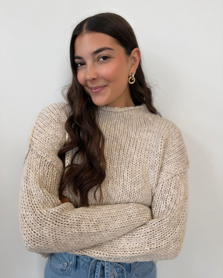 Free People Opal Rollneck Knit Sweater