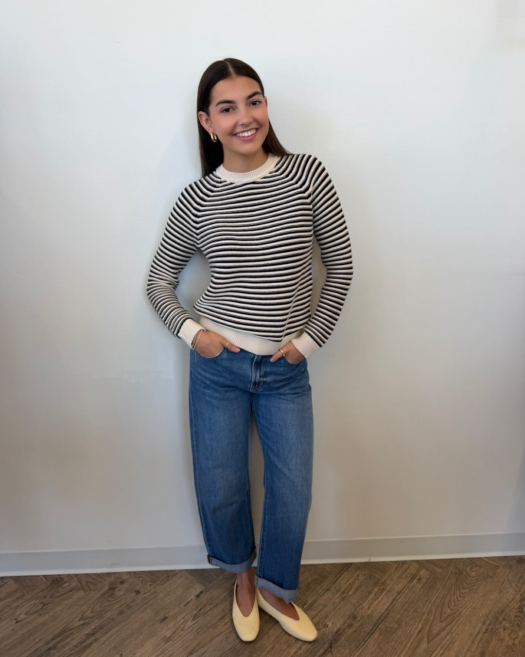 Simon Long Sleeve Striped Pullover