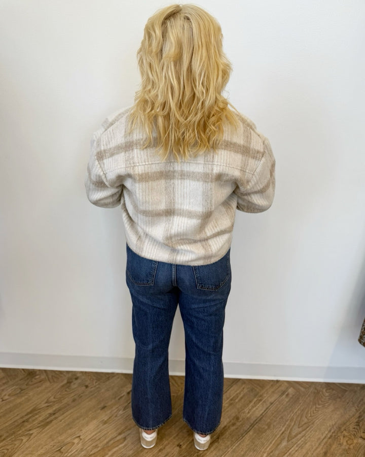 Milo Cropped Plaid Jacket