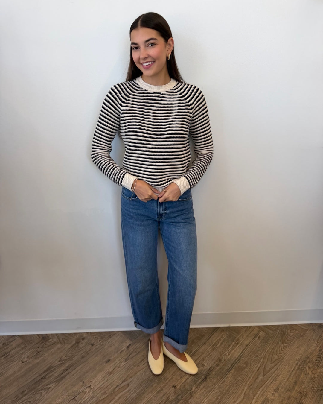 Simon Long Sleeve Striped Pullover