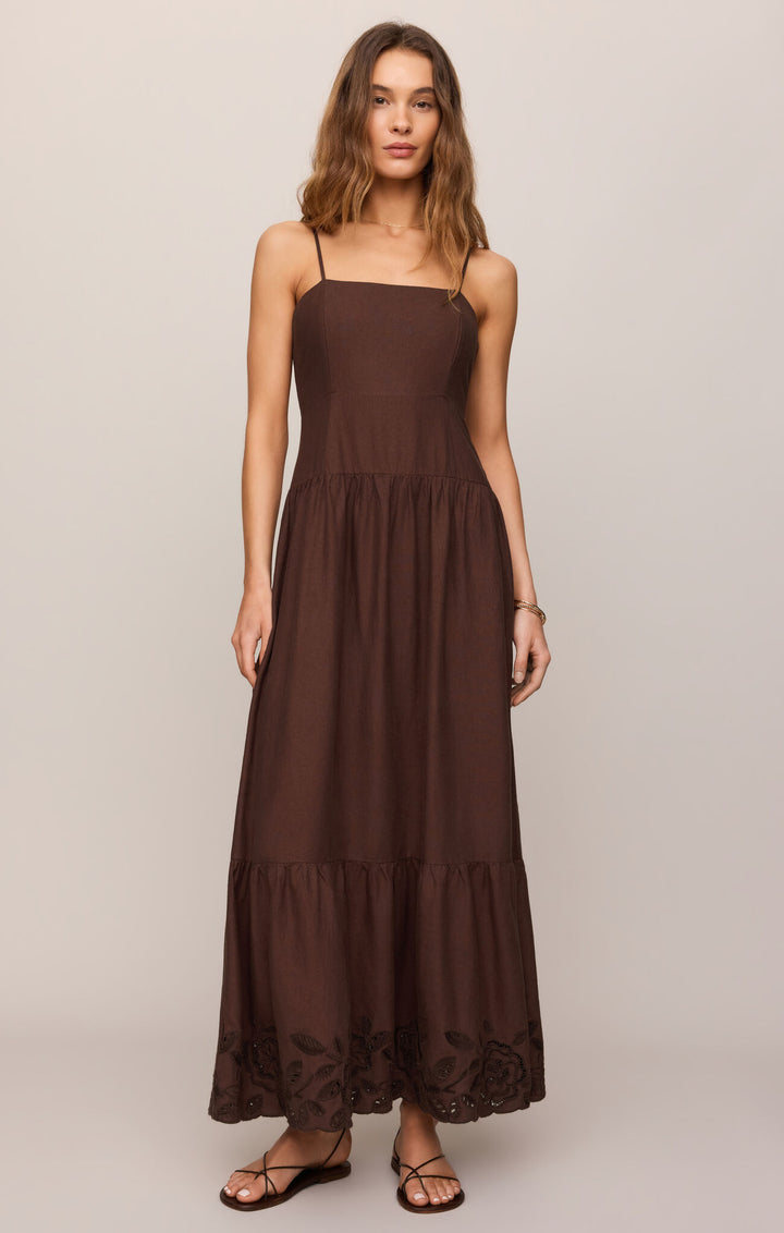 Z Supply Esti Embroidered Maxi Dress