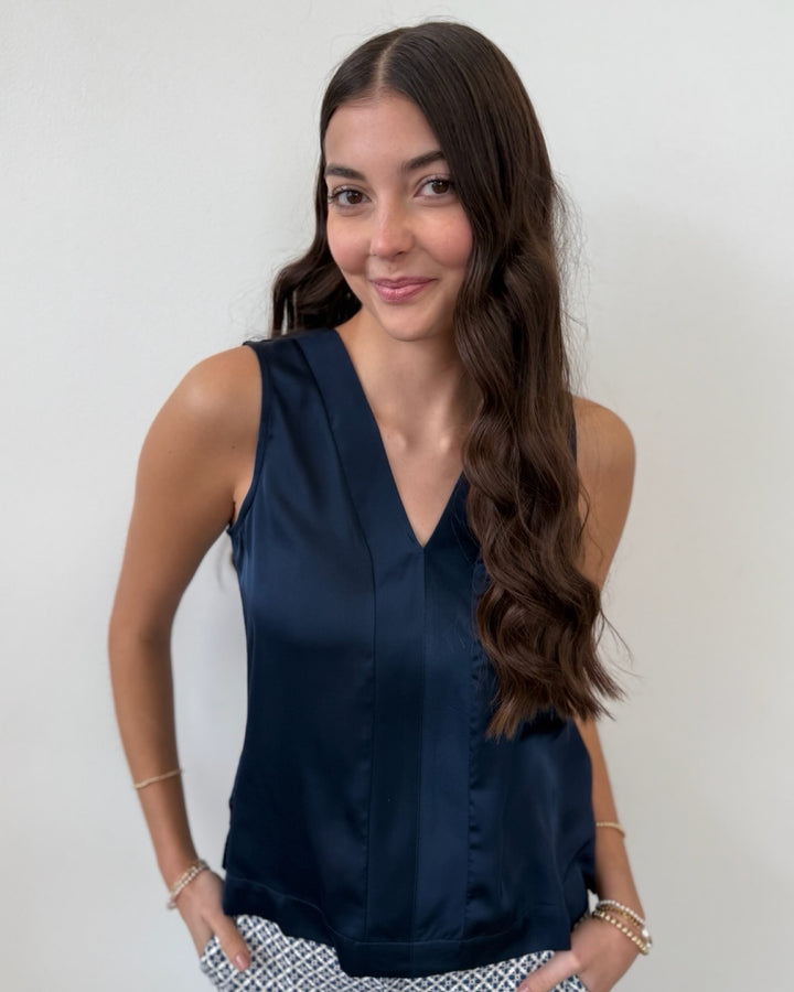 Liverpool Sleeveless V Neck Top