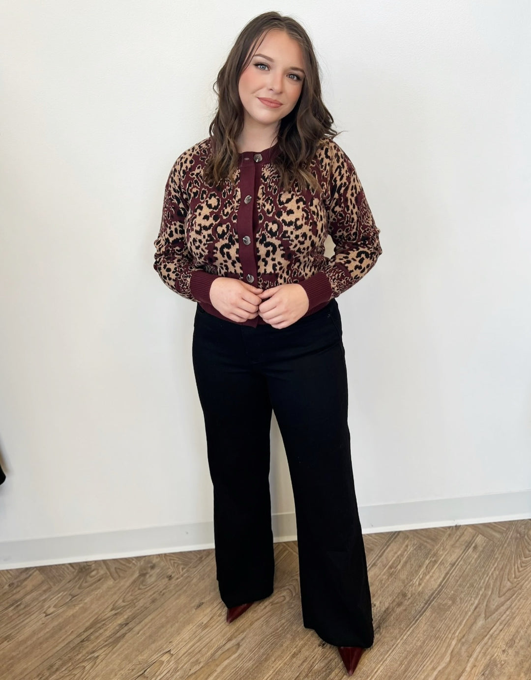 Vinnie Printed Long Sleeve Cardigan