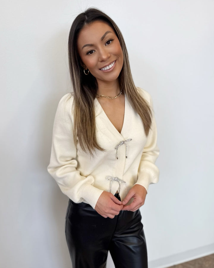 Koa Bow Knit Cardigan