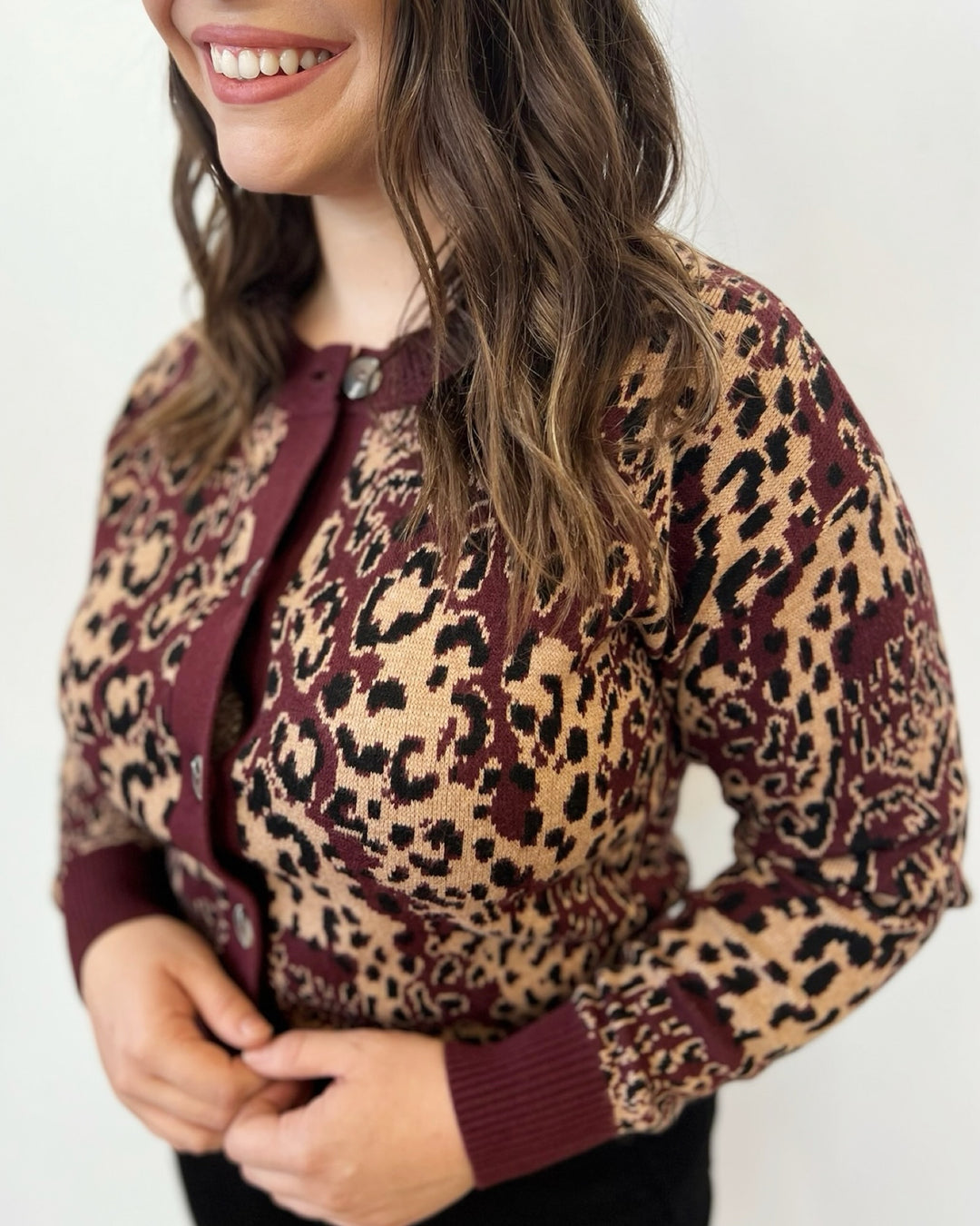 Vinnie Printed Long Sleeve Cardigan