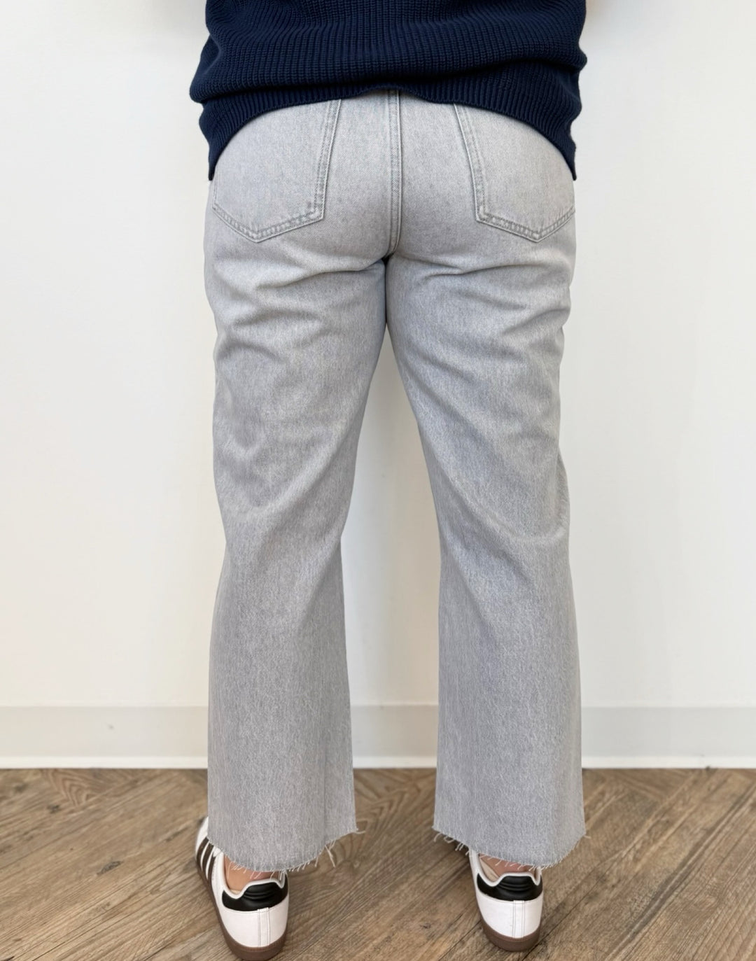 Evans Cropped Straight Leg Denim