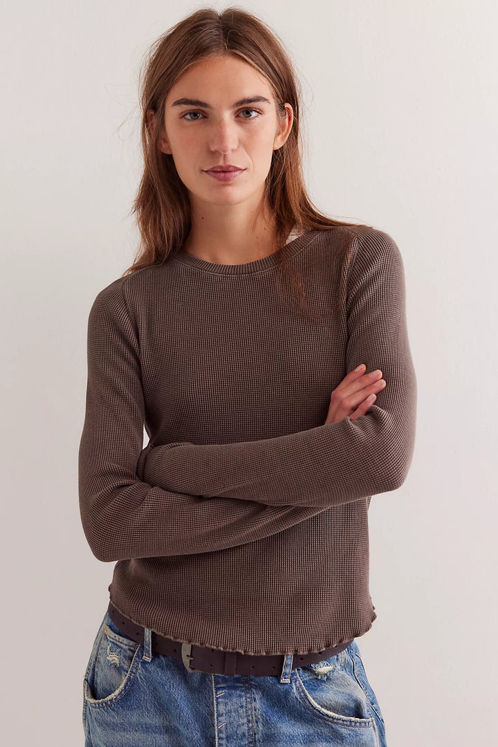 Free People Easy Does It Long Sleeve Tee