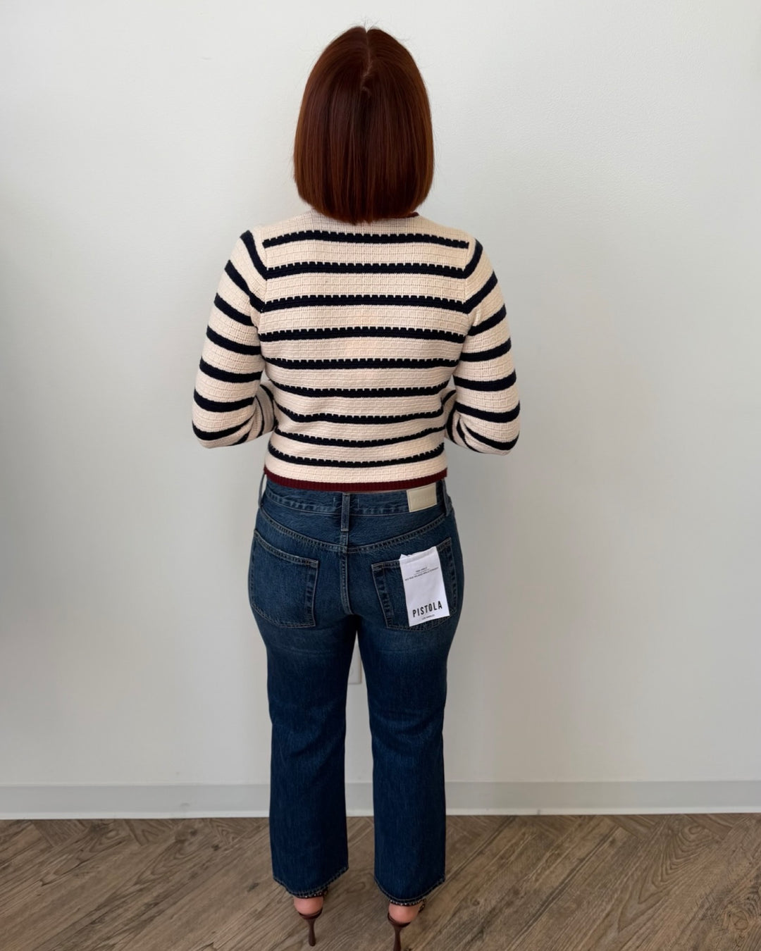 Pistola Issa Mid Rise Relaxed Straight Leg Denim