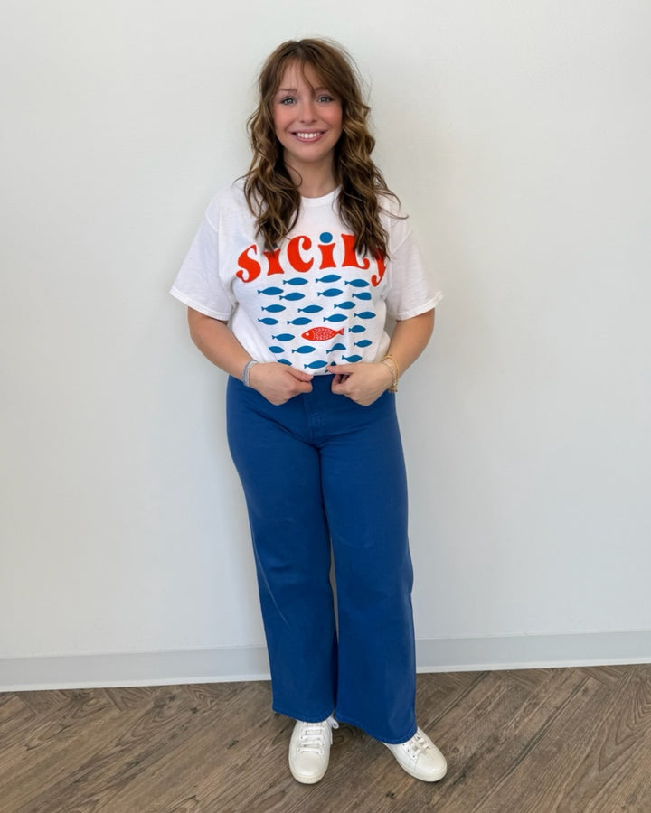 Sicily Fish Graphic Tee