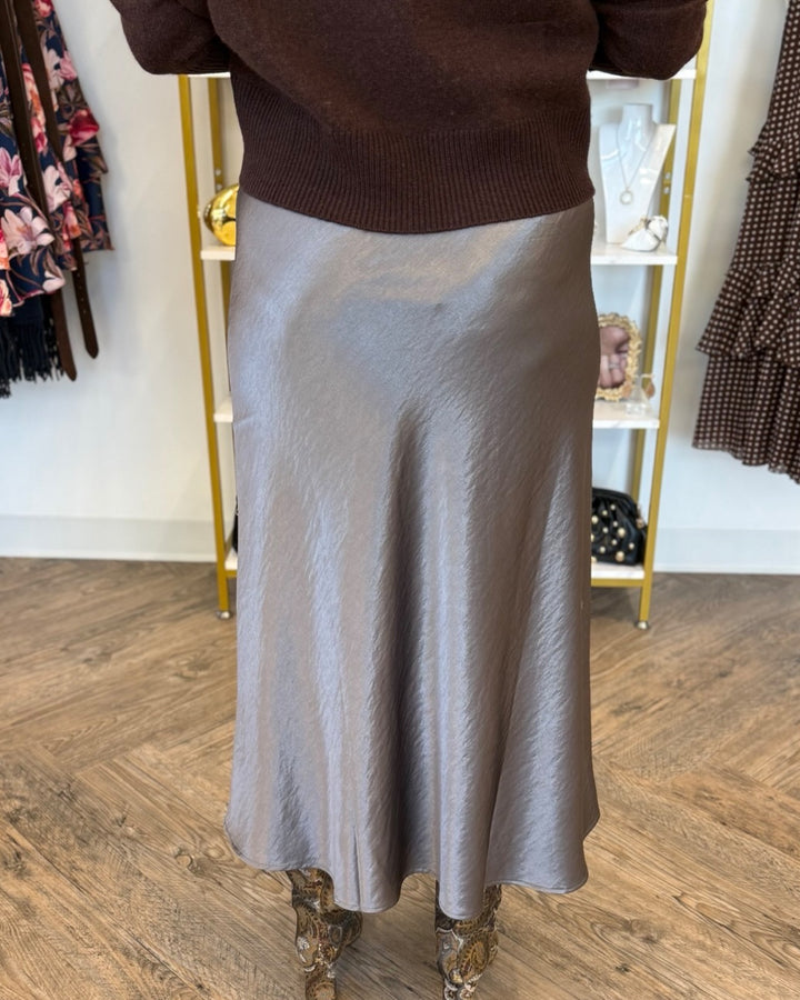 Leia Bias Midi Skirt