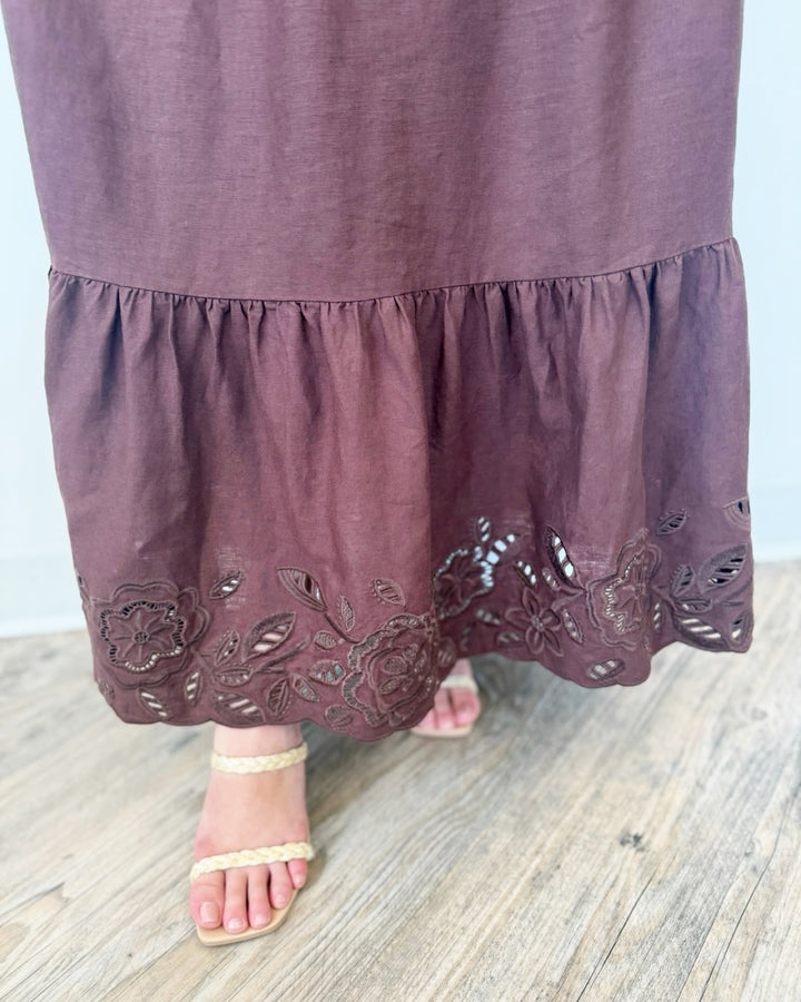 Z Supply Esti Embroidered Maxi Dress