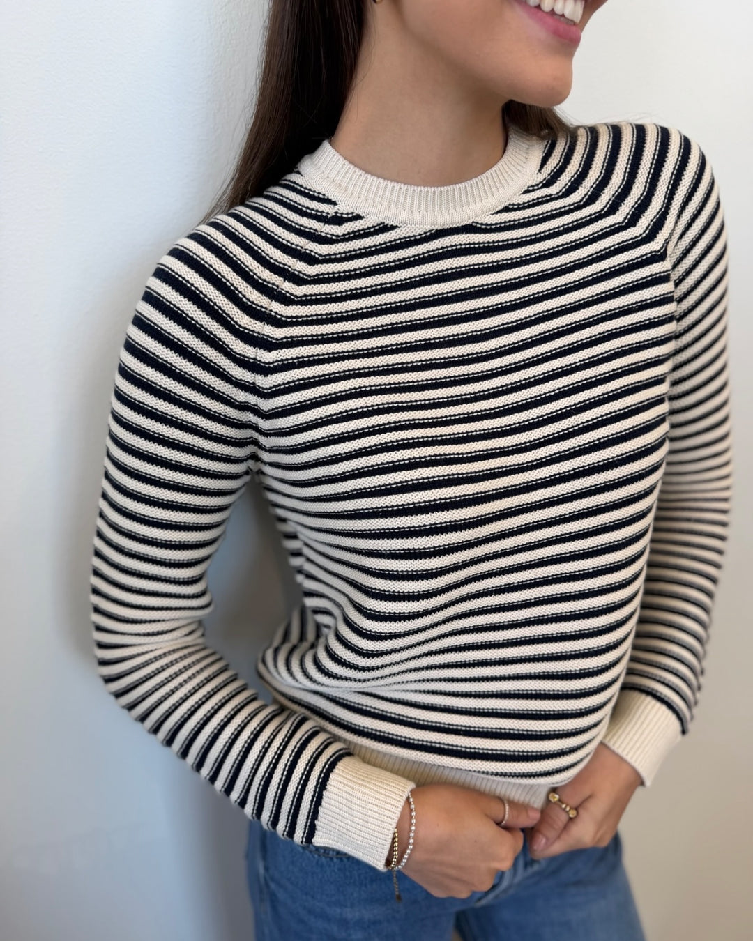 Simon Long Sleeve Striped Pullover