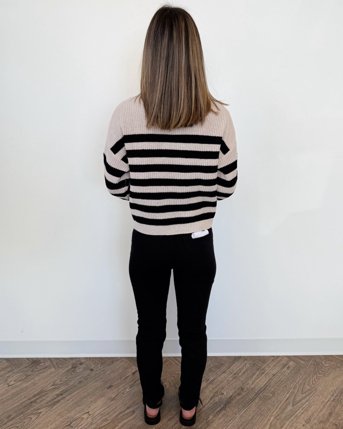 Willa Stripe Turtle Neck Sweater