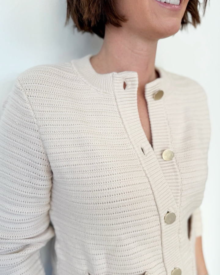 Viola Pointelle Cardigan