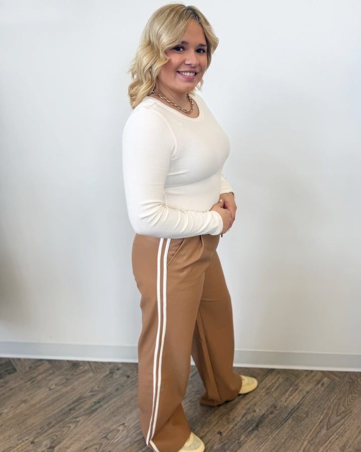 Z Supply Reane Slub Rib Long Sleeve Top